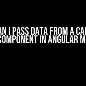 How Can I Pass Data from a Calendar Header Component in Angular Material?