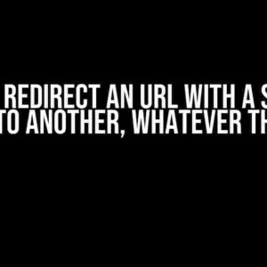 How to Redirect an URL with a Specific Folder to Another, Whatever the Page?