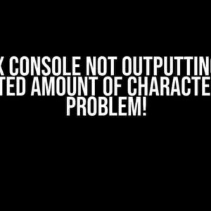 Linux Console Not Outputting the Expected Amount of Characters? No Problem!